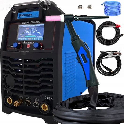 Invertorová Svářečka Sherman Digitig 201 M-pro Ac/dc Tig Hf Puls 4T 200A