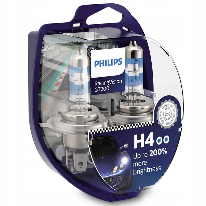 

Philips Żarówki H4 Racing Vision 200% GT200