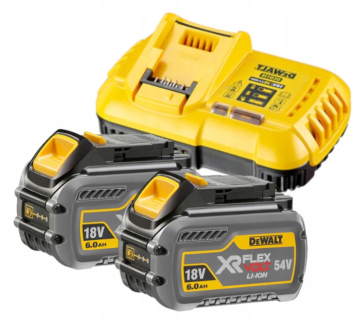 DeWALT DCG414N SZLIFIERKA KĄTOWA XR 54V 125MM + 2x6AH Pojemność akumulatora 6 Ah