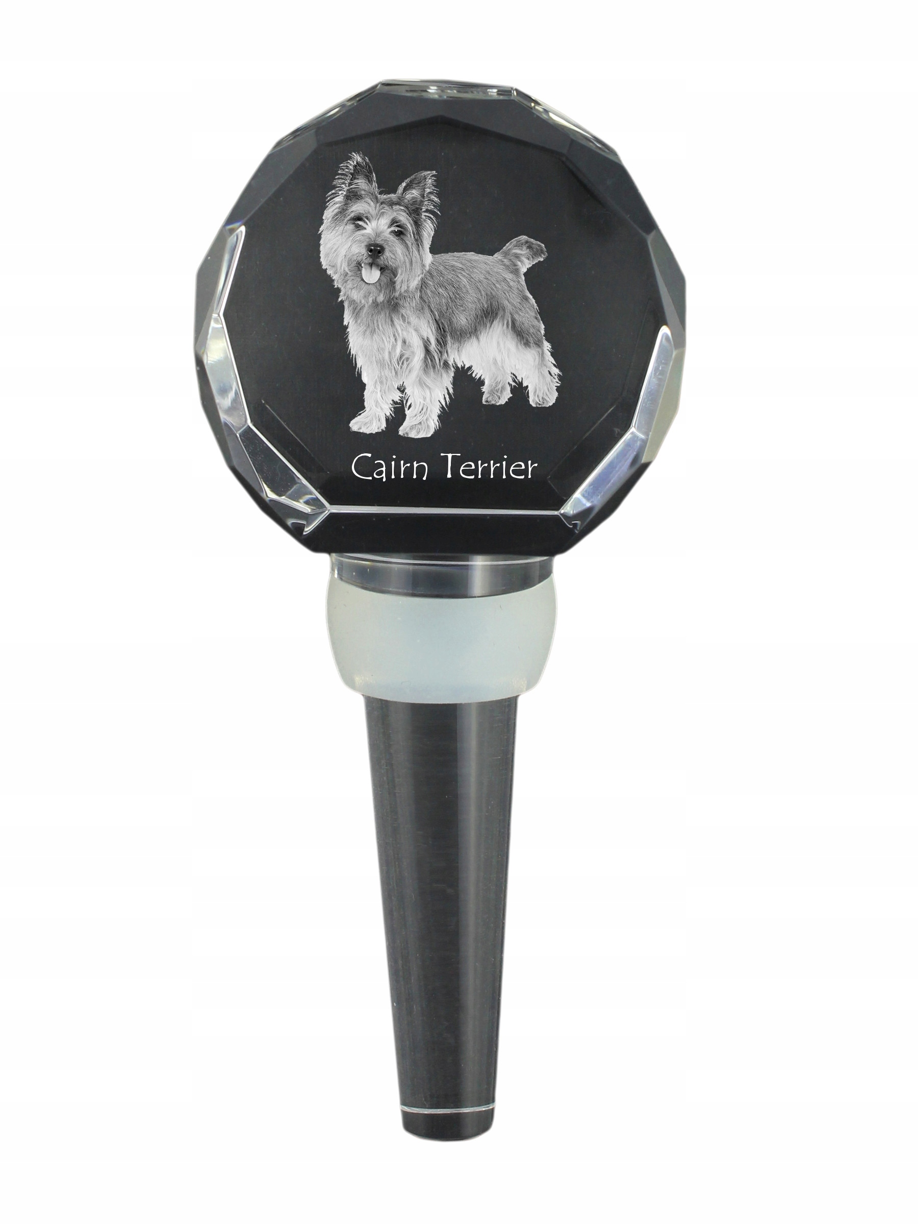 Cairn Terrier zátka na láhev s fotografií, personalizovaná zátka na víno