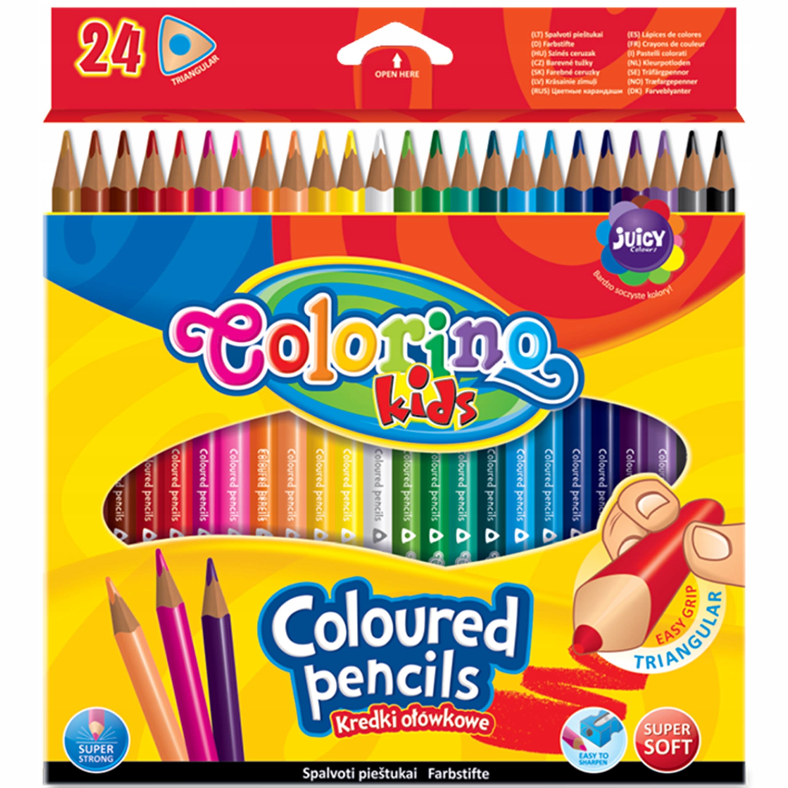 

Kredki Trójkątne Colorino 24 Ołówkowe Kids