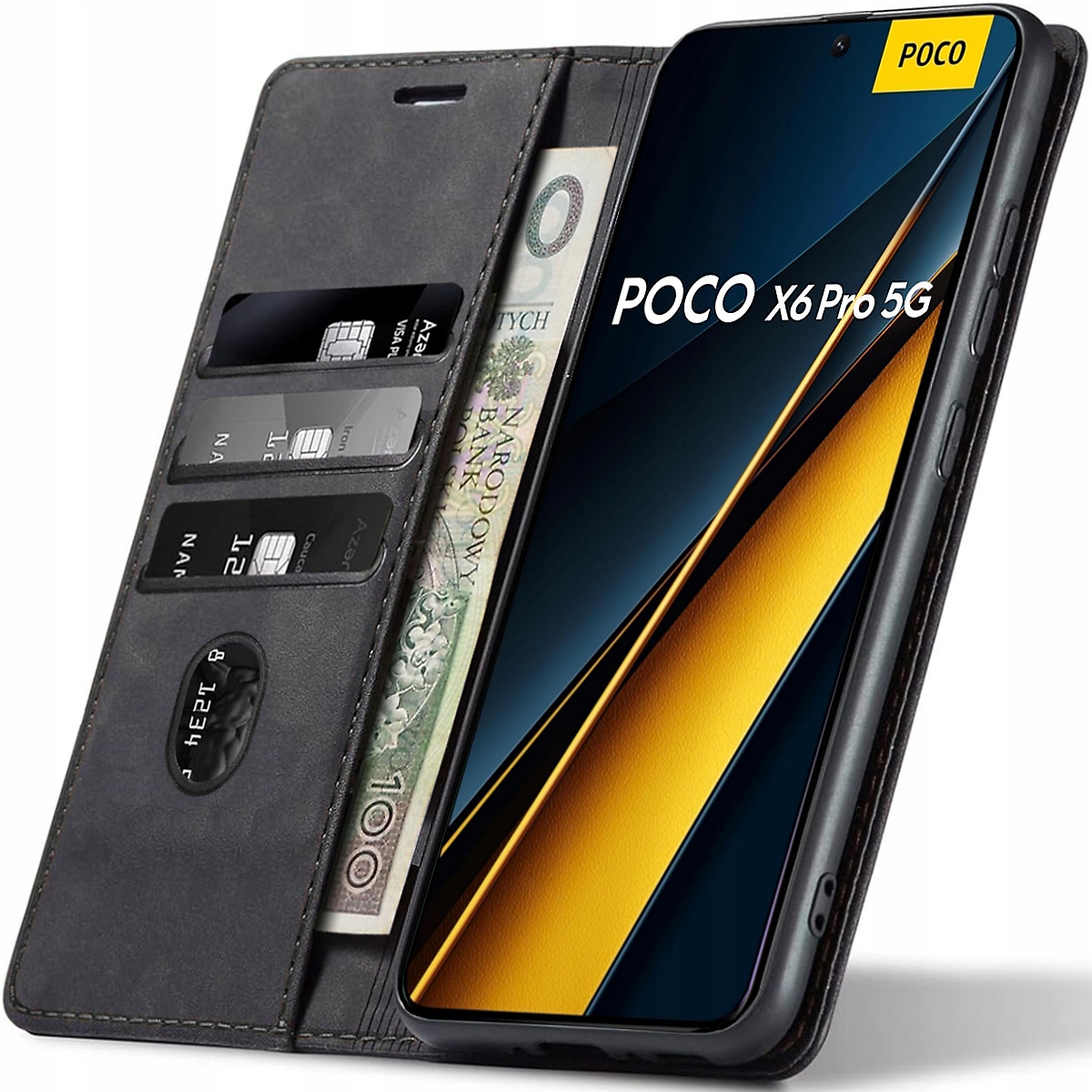 GOGME Coque Pour Xiaomi 15T Pro 5G, Étui Portefeuille En Cuir