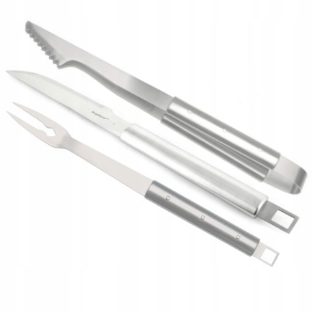 ZESTAW GRILLOWY BERGHOFF SZCZYPCE WIDELEC NÓŻ KOMPLET STAL NIERDZEWNA
