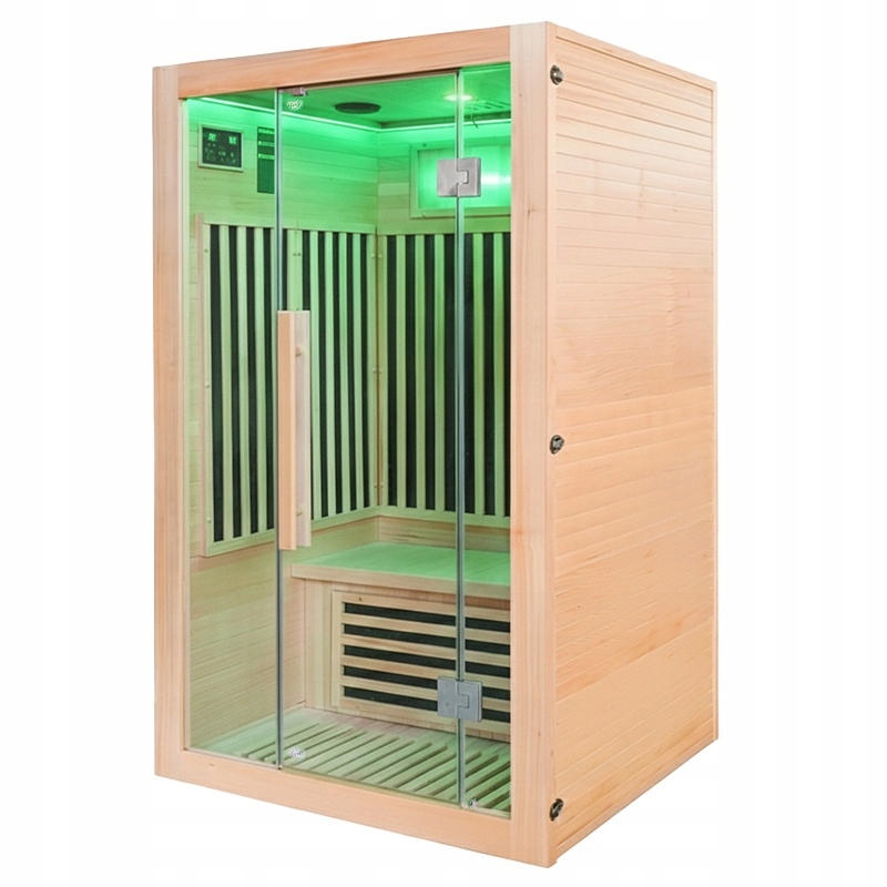 Alta2-CRB žematemperatūrė infraraudonųjų spindulių sauna, 3 asmenims, 120 x 105 cm, namų sveikatingumui nuotrauka 12