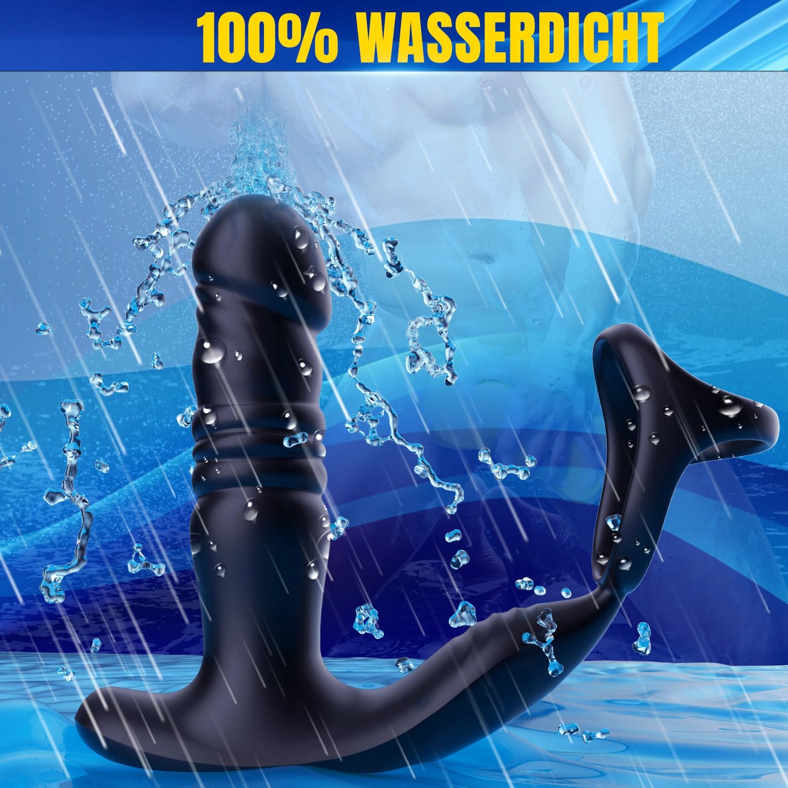 LUSTPRO Analny Wibrator Dla Mężczyzn Masażer Prostaty 9 Trybów Wibracji — miniatura 8