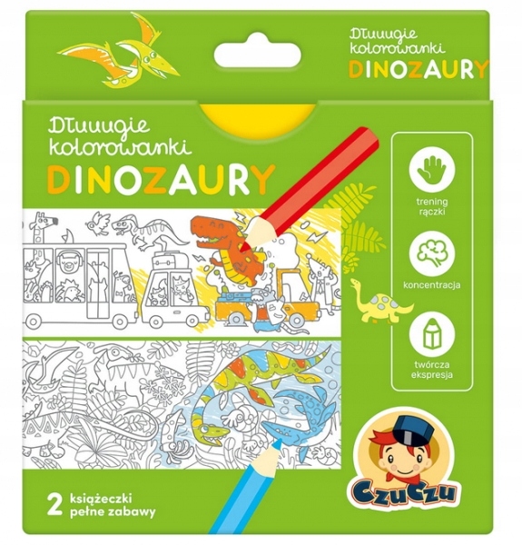 

CzuCzu. Dłuuugie kolorowanki Dinozaury