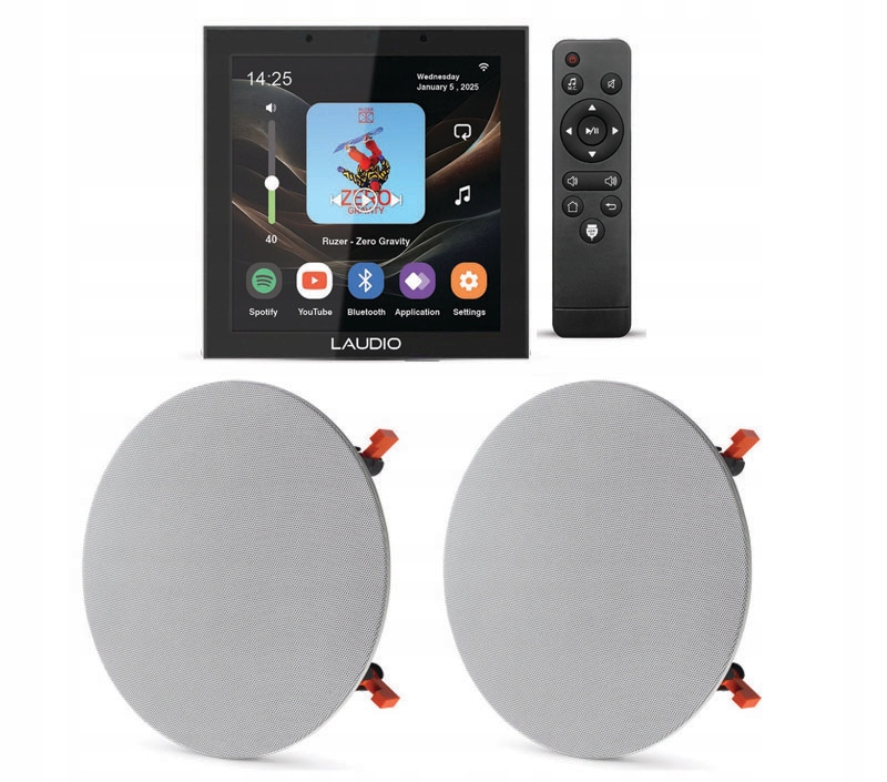 Laudio W40WIFI Podomítkové Internetové Rádio S Bt/usb Reproduktory Jbl 2X 35