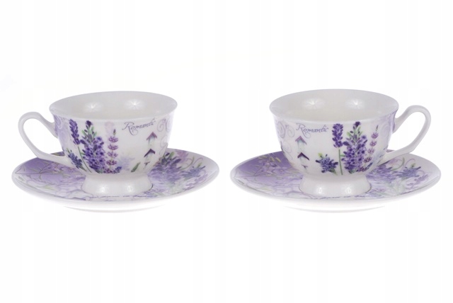 KOMPLET 2 FILIŻANEK DO ESPRESSO `FILIŻANKI LAWENDA ROMANTIC EAN (GTIN) 8001544009438