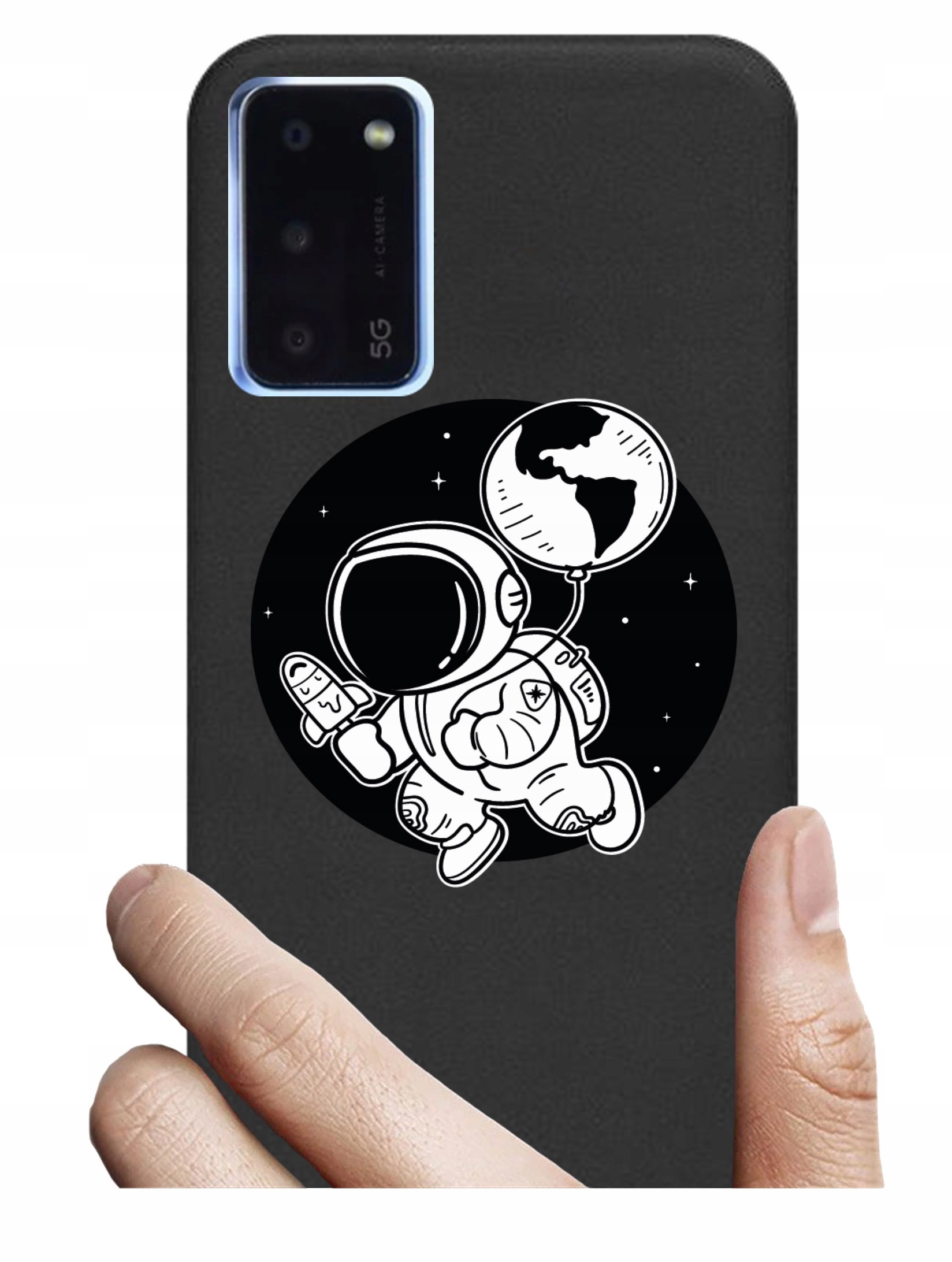 

Etui czarne do Oppo A55 5G różne wzory nadruk