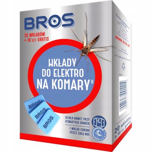 

Bros Wkłady do Elektro na komary, 20+10szt.