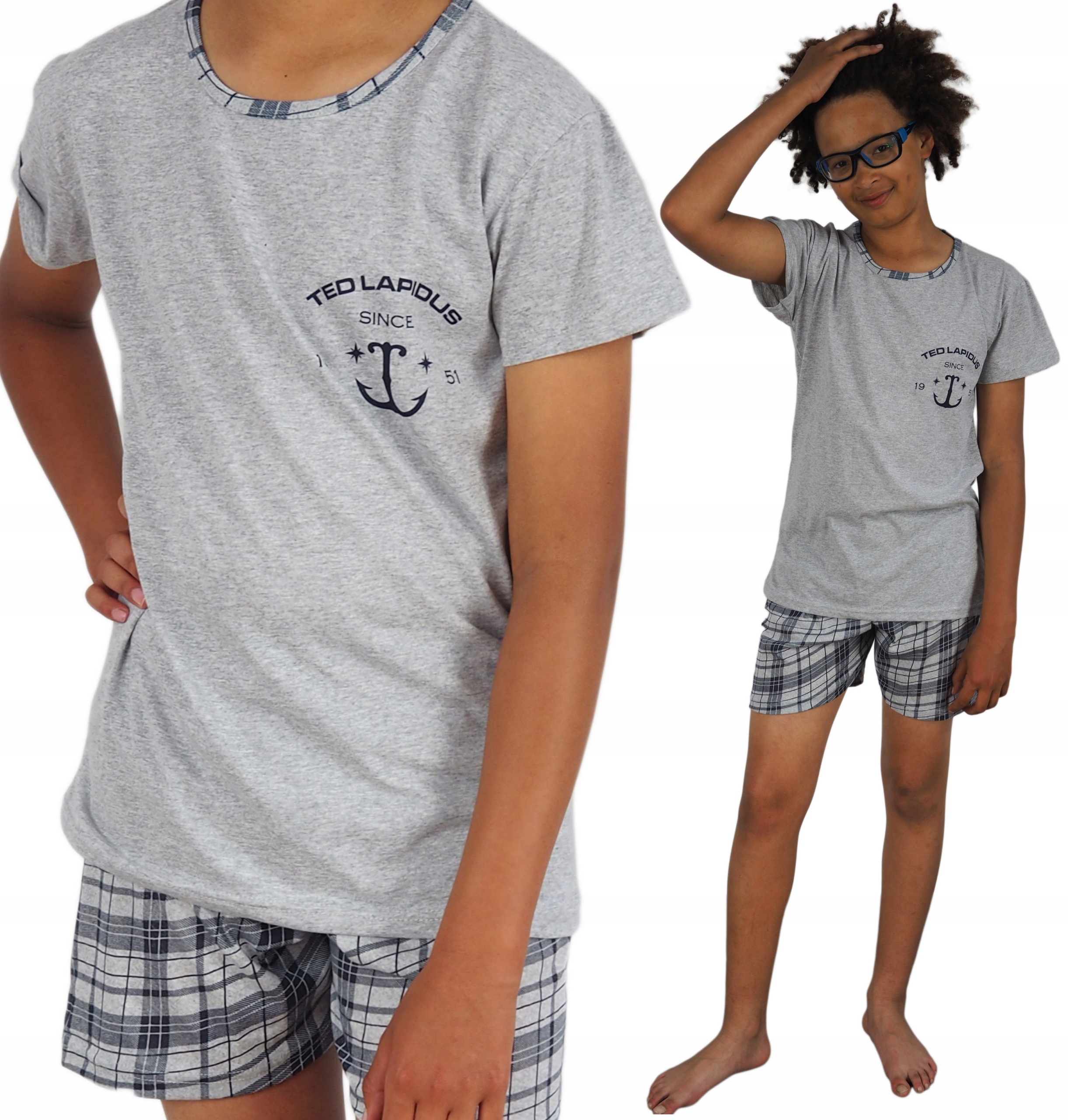 

Piżama Młodzieżowa 176/182 (2XL) Chłopak krata XXL