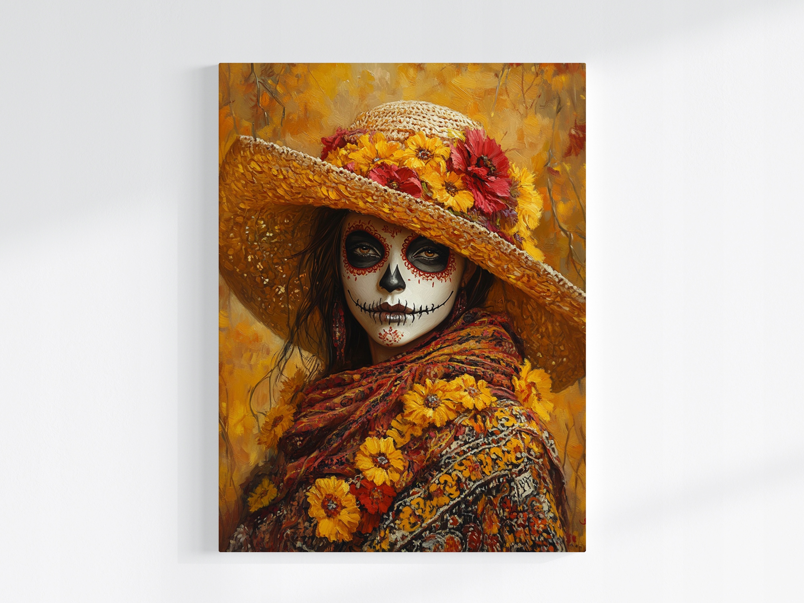 Obraz Na Plátně Canvas Portrét La Catrina Svátek Mrtvých Mexiko 75x100