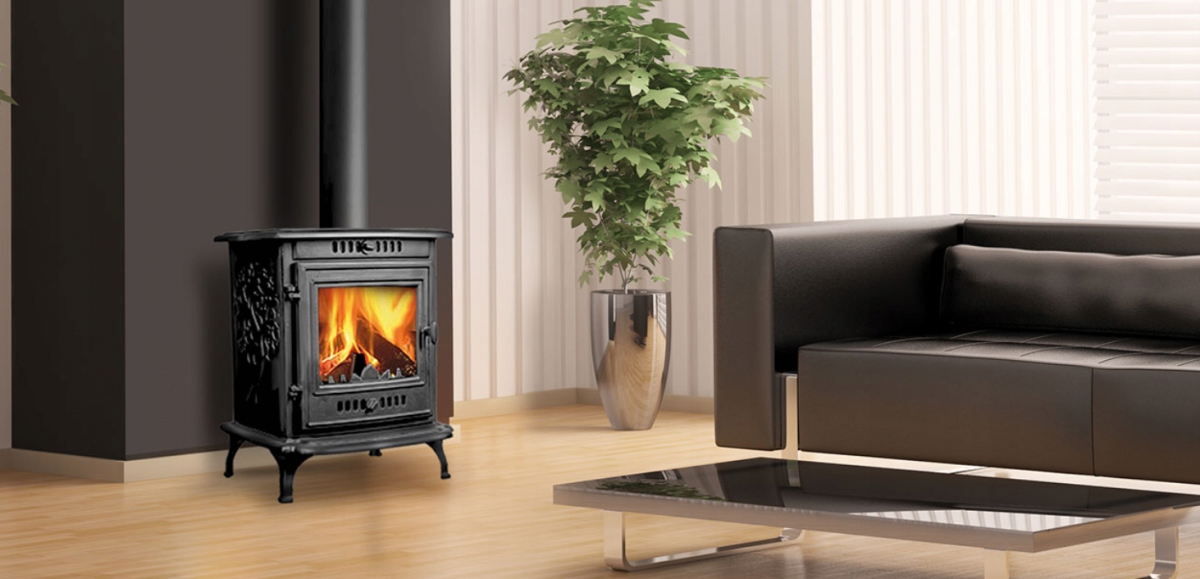 Piec piecyk kominek żeliwny wolnostojący koza KAWMET P10 ECO 6,8 kW k7 — 6