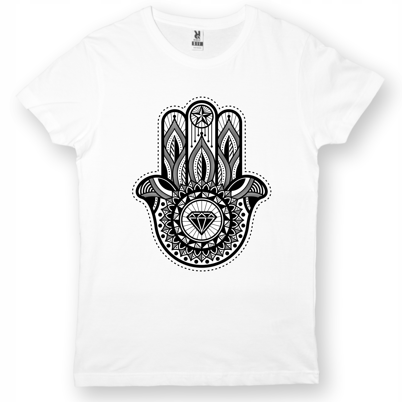 

Koszulka Hamsa Symbol Ręka Fatimy Mandala S