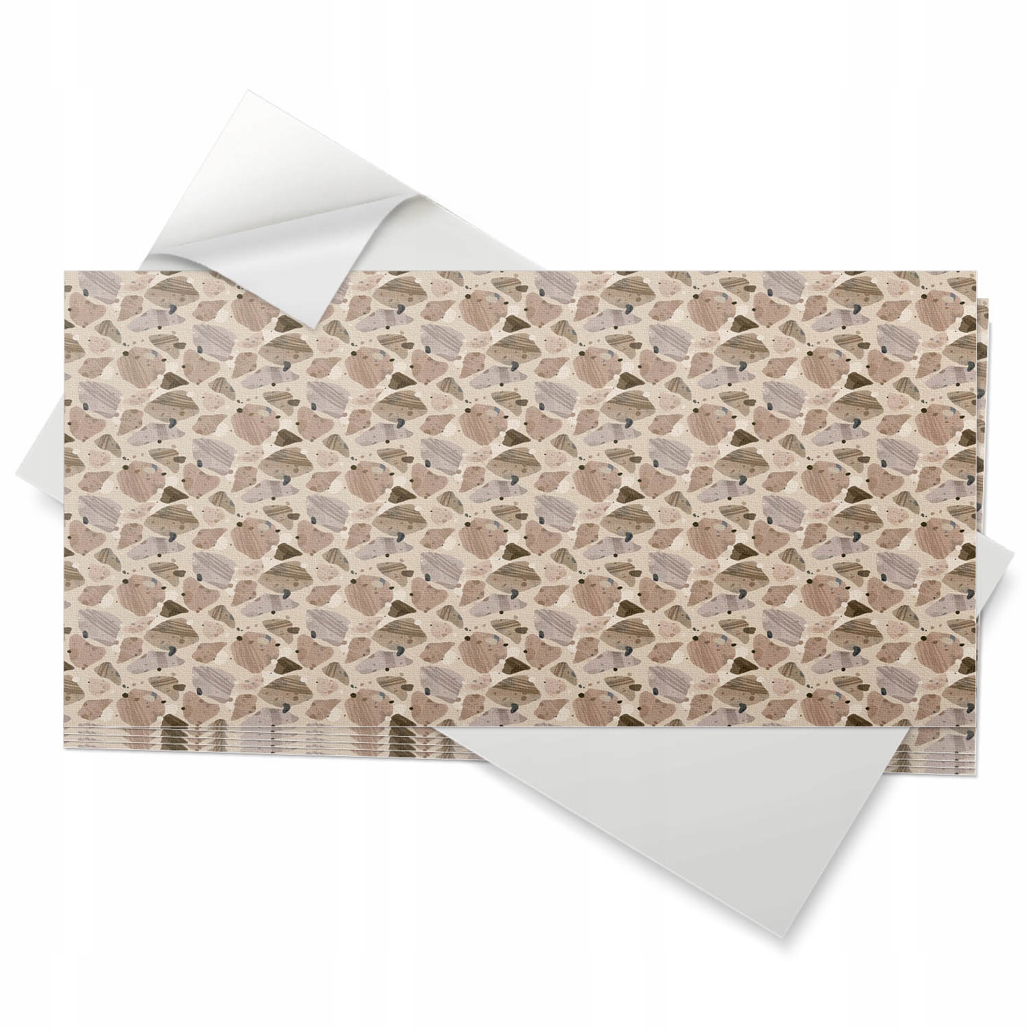 Samolepící dlaždice Vinyl 6 ks 60x30 cm Abstraktní tvary kamenů