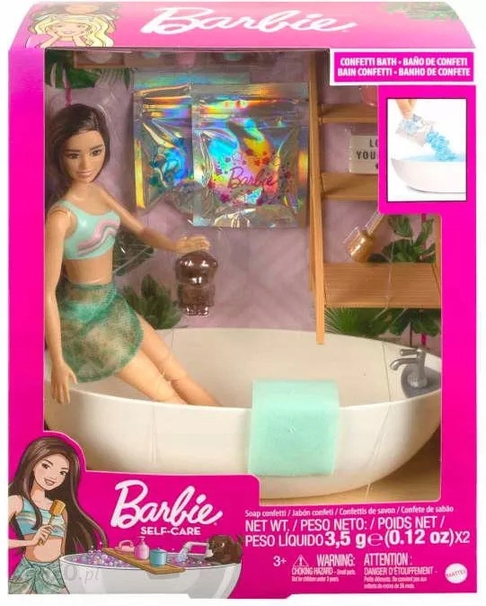 

Lalka Barbie Domowe Spa konfetti mydlane HKT93