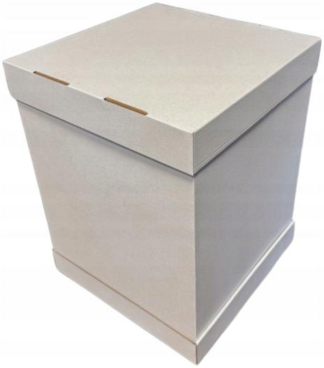 Levně Krabice na dort patrový 34 x 34 x 45 cm, bílý, 5 ks