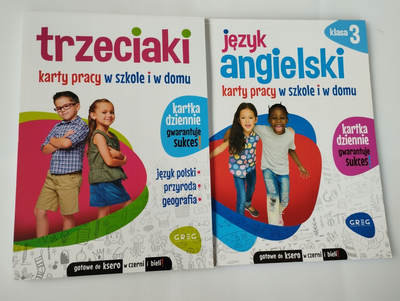 Karty Pracy x2 Trzeciaki Angielski klasa 3 Greg