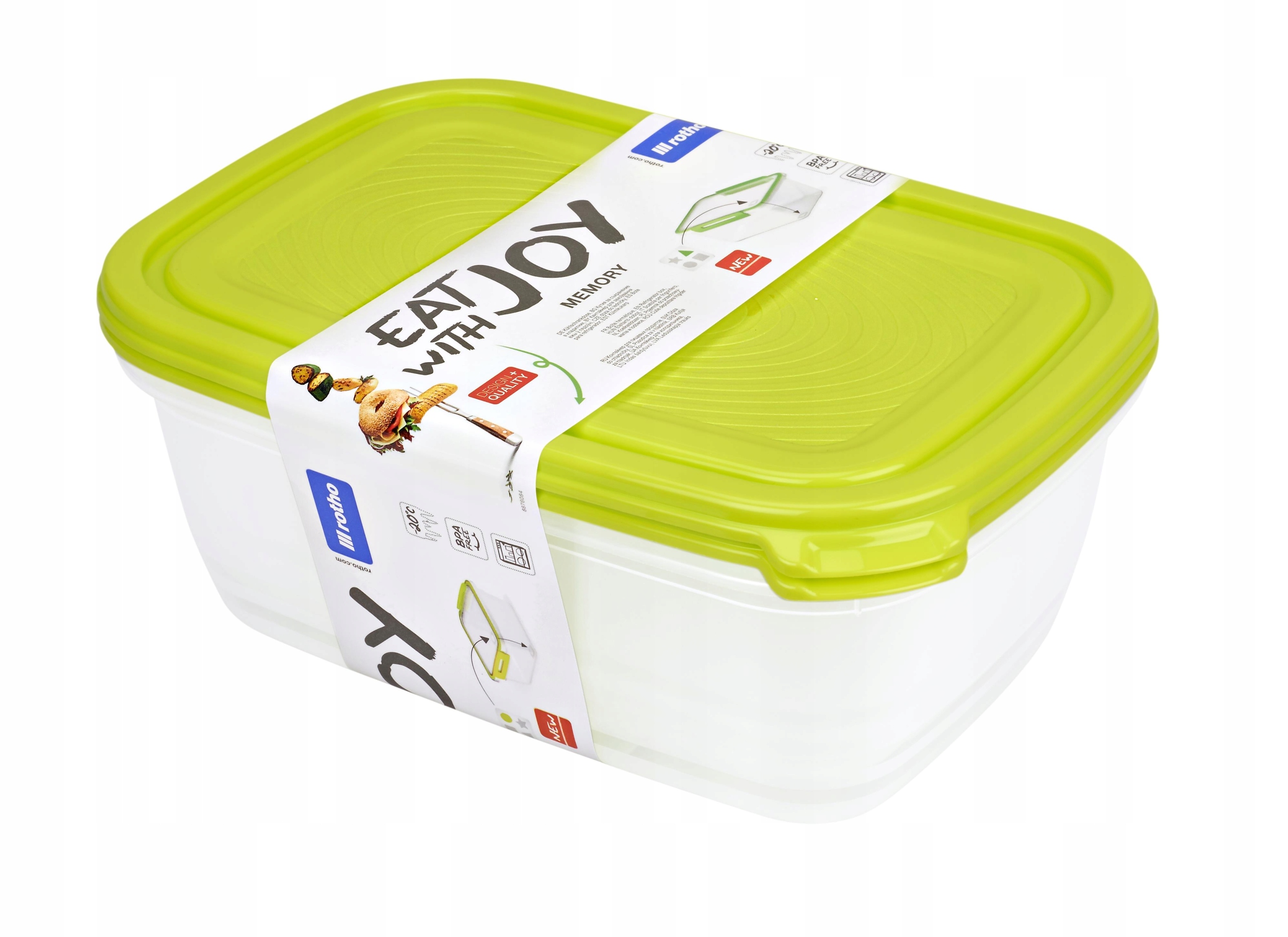 

Zestaw pojemników kuchennych Rotho Sunshine 2x1.9L