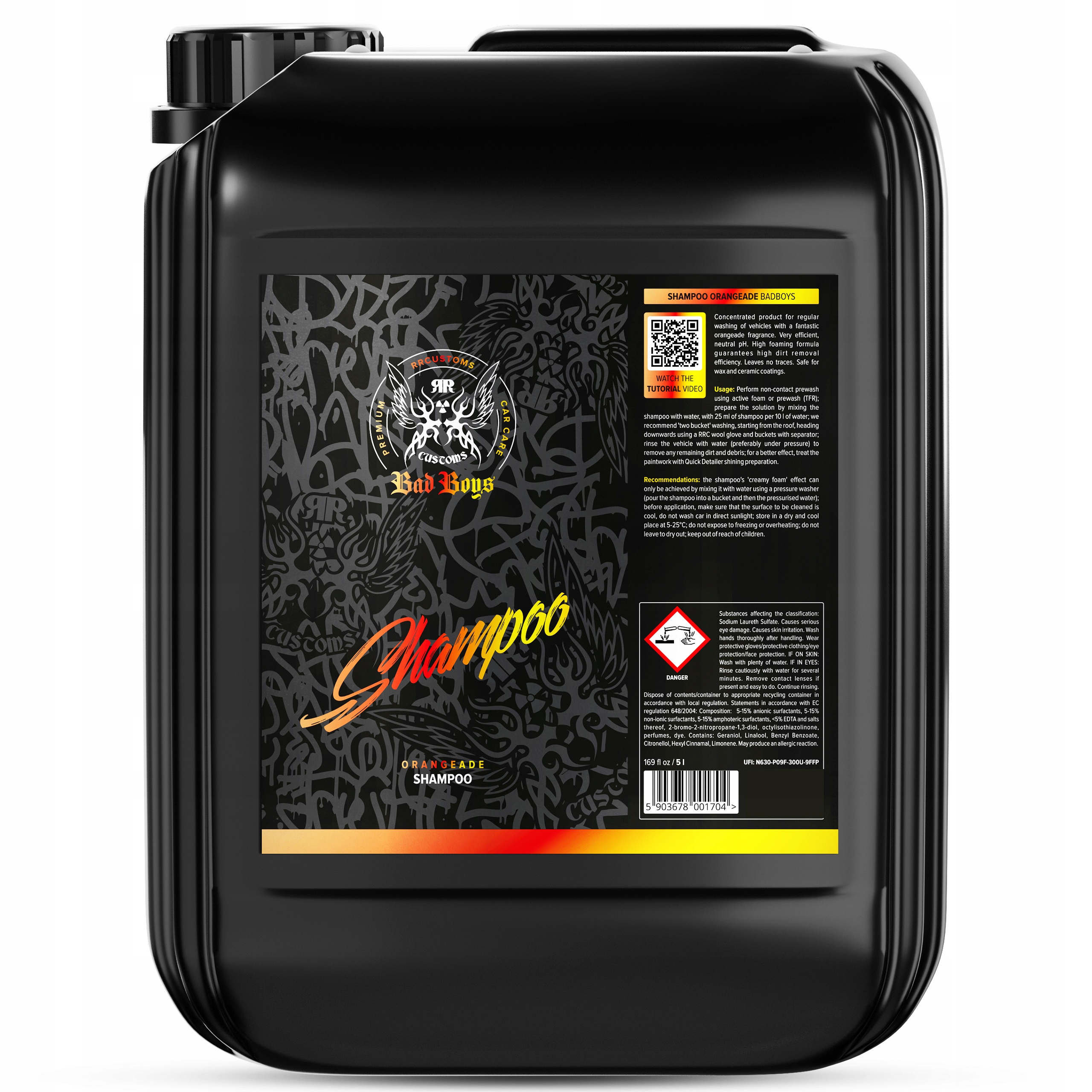 Rr Customs BadBoys Shampoo Orangeade 5L Szampon samochodowy