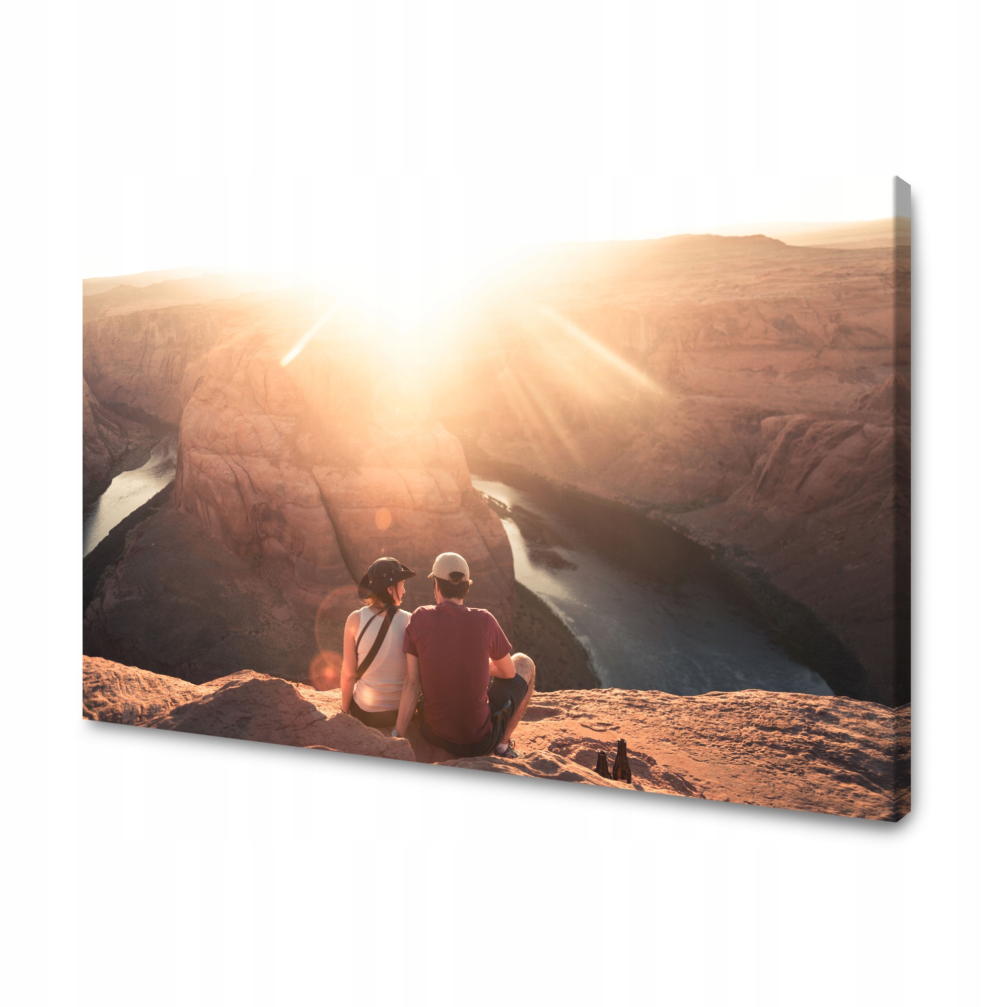 Obraz na plátně Grand Canyon Pár Slunce Řeka 80x50