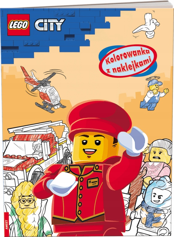 

Lego City. Kolorowanka z naklejkami