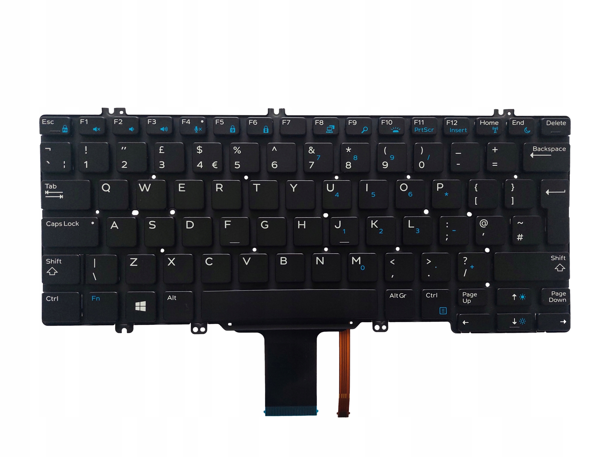 Klávesnice Pro Dell Latitude 5280 5288 5289 5290 7280 7290 7390 7389 Led Uk