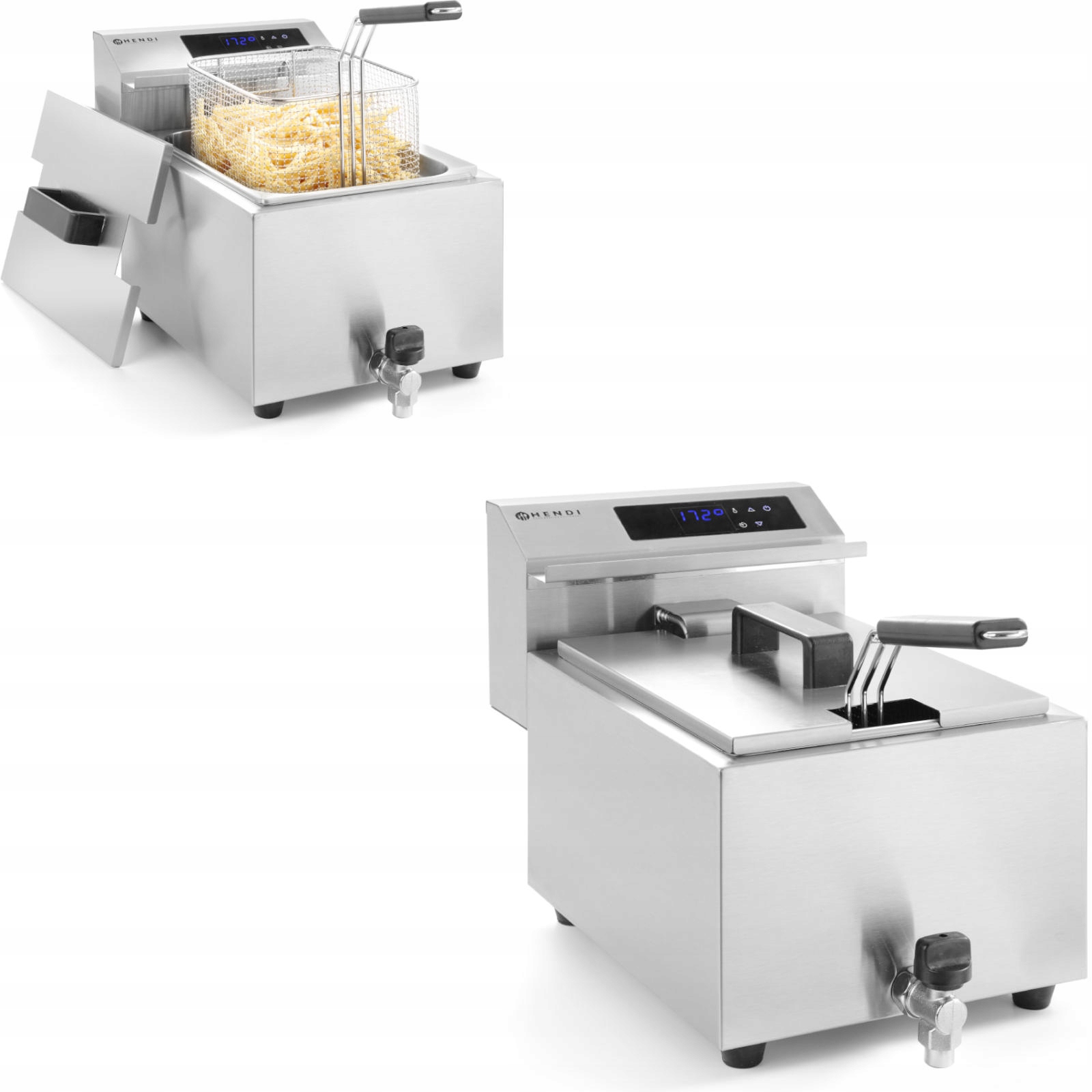 Fritéza s digitálnym panelom Mastercook s kohútikom 8L 3500W