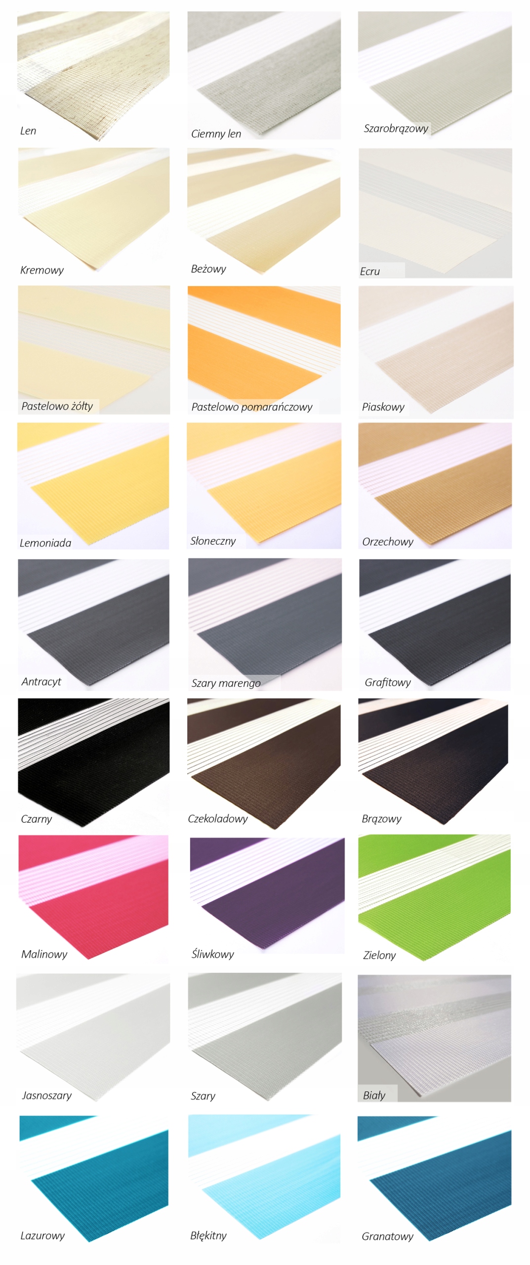 Roleta Dzień i Noc Kolory Praktyczna Ładna 50x140 Stopień zaciemnienia regulowana