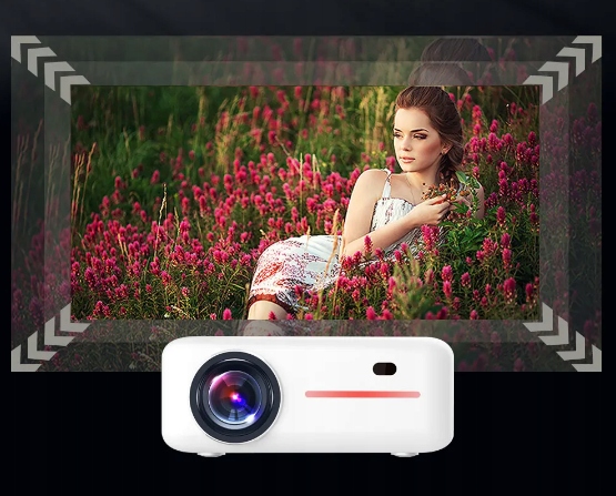 Projektor Rzutnik Full HD 4K 9000lm 300ansi 2000:1 WiFi 2.4/5 GHz Android 9 Rozdzielczość podstawowa (px) 1920 x 1080