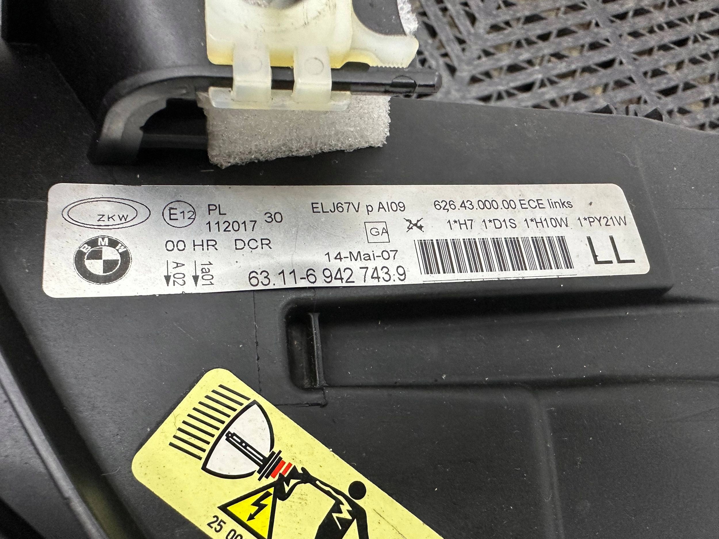 light front side left BMW 3 E90 E91 XENON positioning 6942743