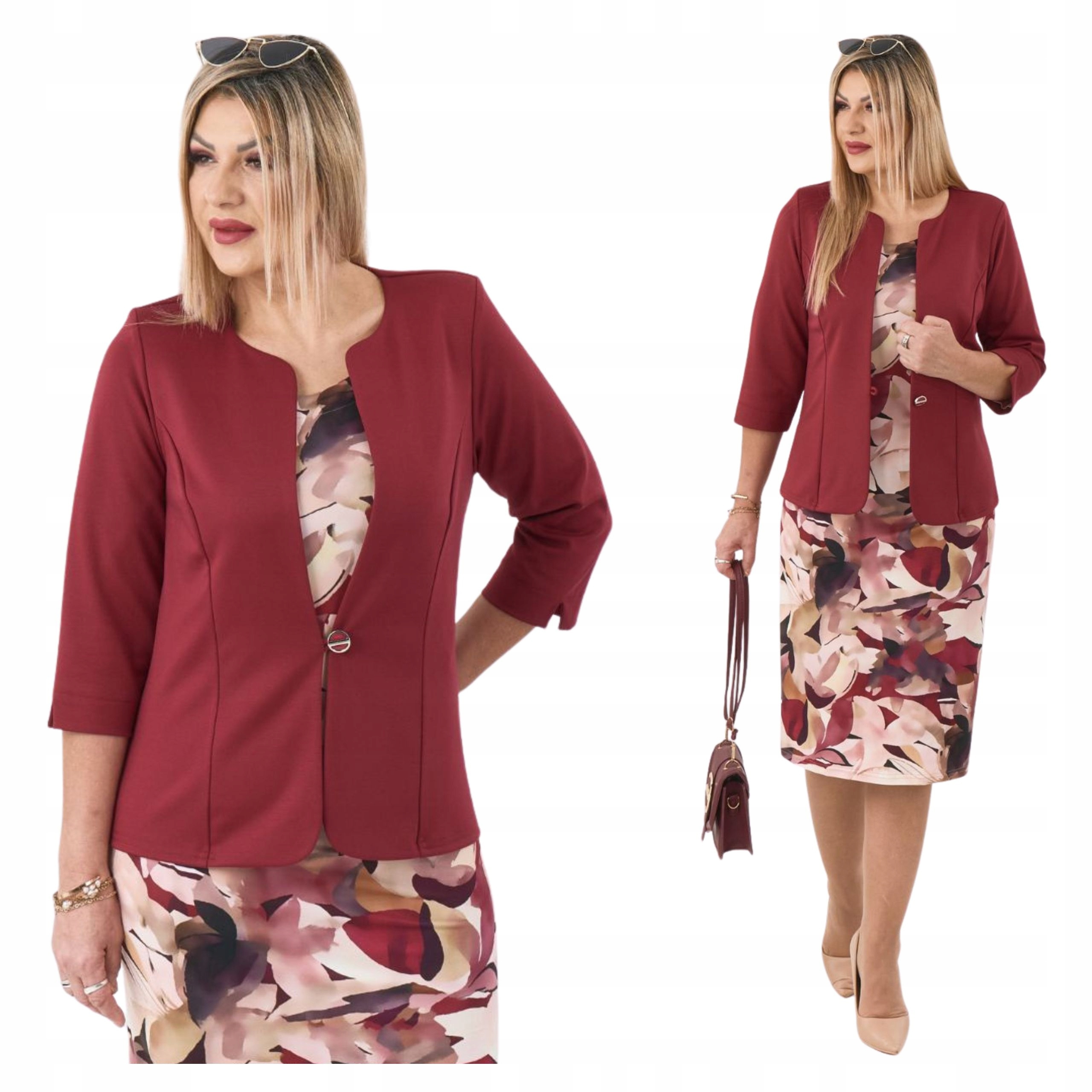 Żakiet Krótki Marynarka Polski Producent Duże Rozmiary Wizytowy