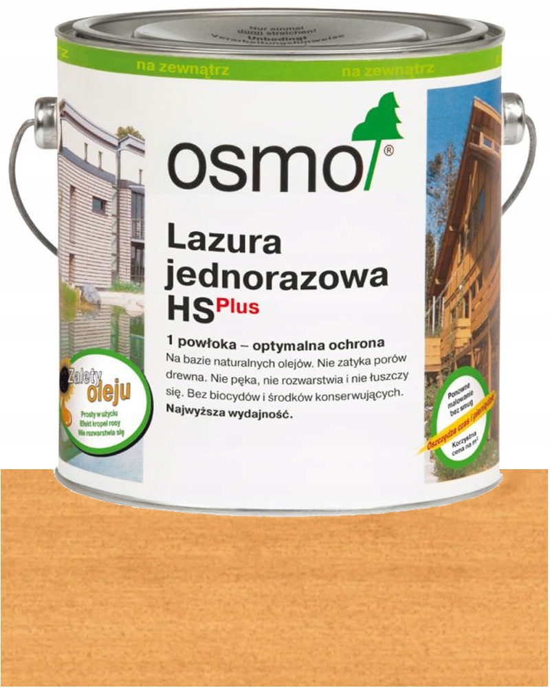 Osmo Lazura Jedna Vrstva Hs Plus 0.75L Modřín 9236