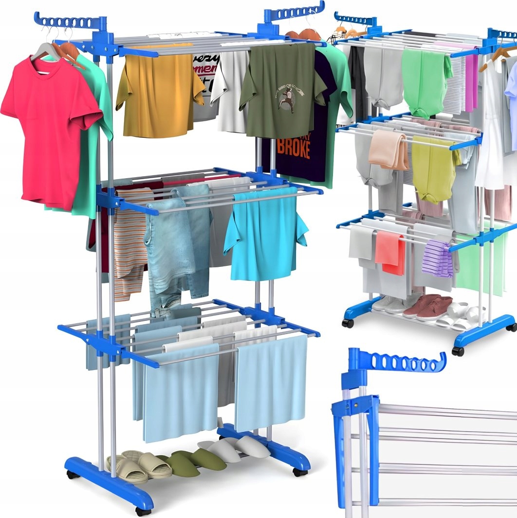 Levně Skládací Sušák Na Prádlo A Prádlo Rozkládací Velká XXL Vertikální