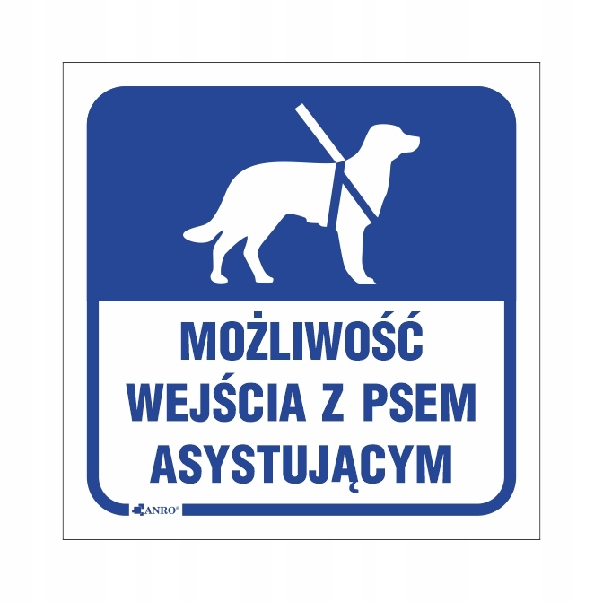 Naklejka pies asystujący