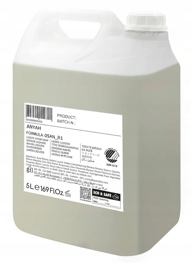 Mydło w Płynie z Białą Pokrzywą 5L Nawilżające Naturalne Anyah
