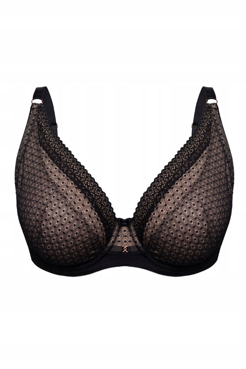 Měkká podprsenka s kosticemi Renee Černá Mefemi Černá 70H