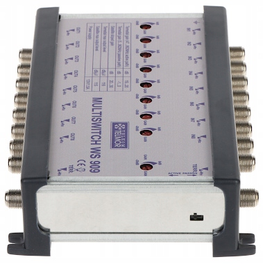 WZMACNIACZ MAGISTRALI MULTISWITCHOWEJ WS-909 9 WEJŚĆ / 9 WYJŚĆ TELMOR Głębokość produktu 17 cm