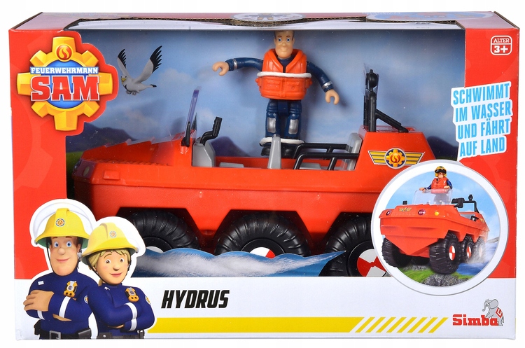 SIMBA Strażak Sam Pojazd Hydrus Z Figurką 20 CM