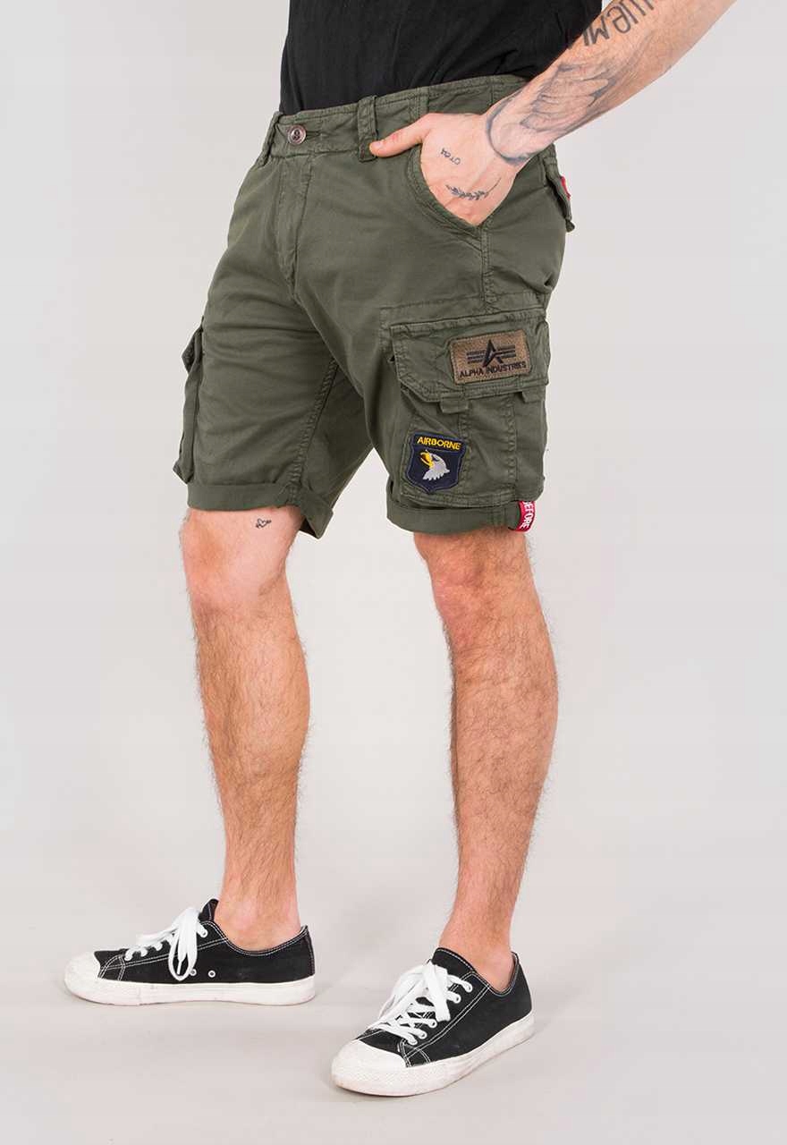 Alpha Industries Shorty Crew Patch 33 oliwka
