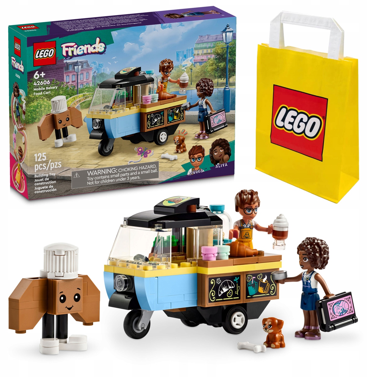 KLOCKI LEGO FRIENDS 42606 MOBILNA PIEKARNIA DLA DZIEWCZYNEK + TORBA LEGO