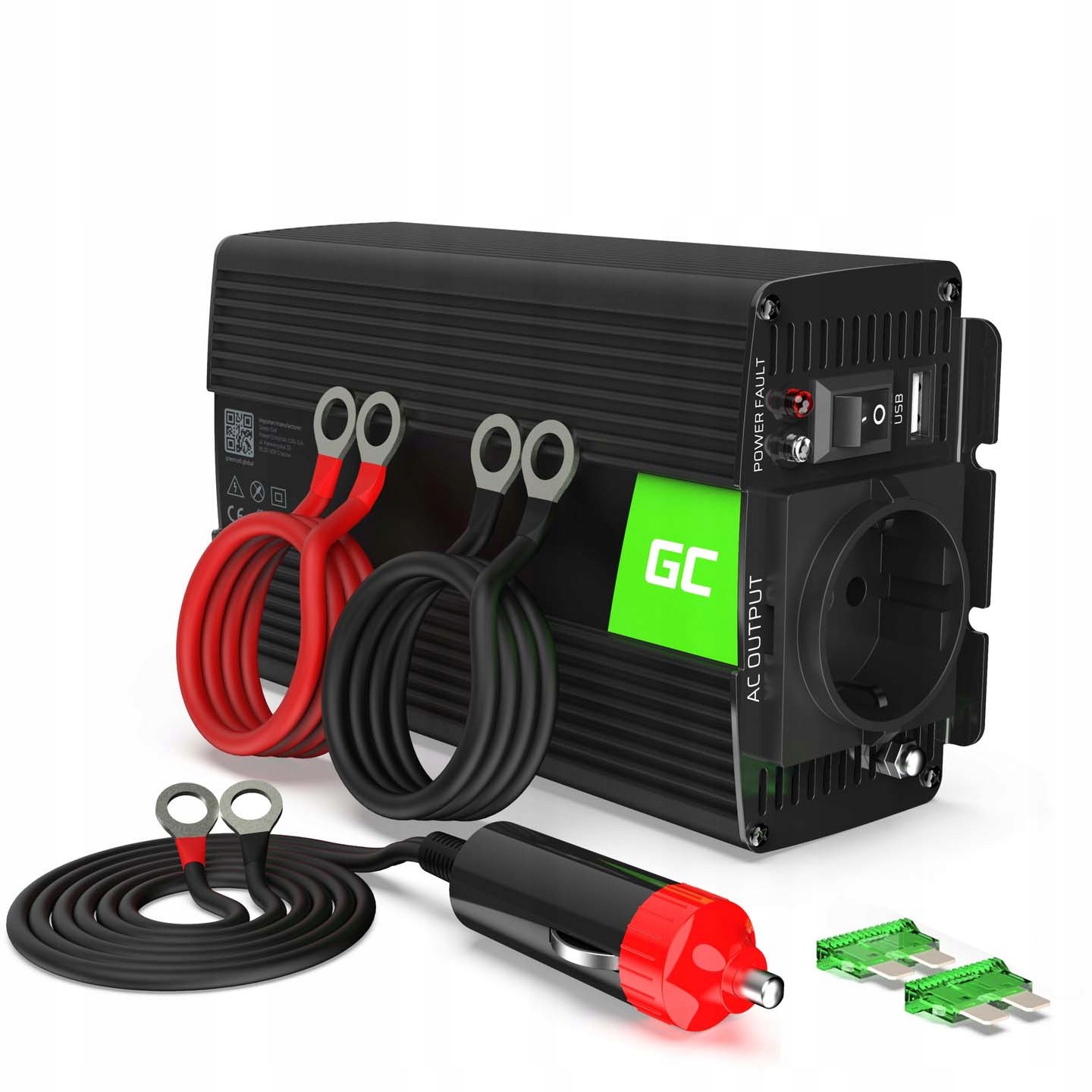 Měnič Napětí Automobilová Invertor 12V 230V 500W 1000W Čistý Sinus Usb