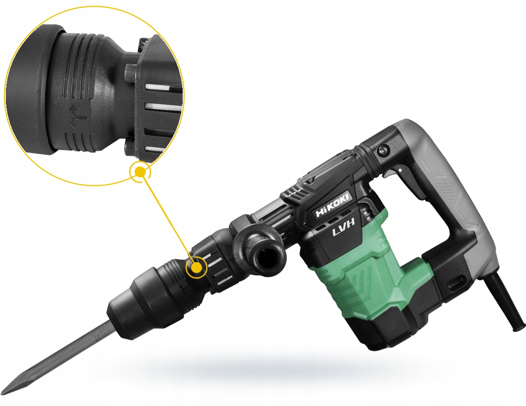 Młot udarowy wyburzeniowy 950W 7,1J SDS-Max HiKOKI H41MB2 WSZ + kufer Maksymalna moc 950 W