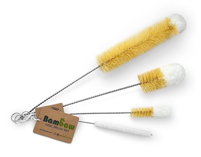 

BamBaw Zestaw 4 szczotek do butelek (bez plastiku)
