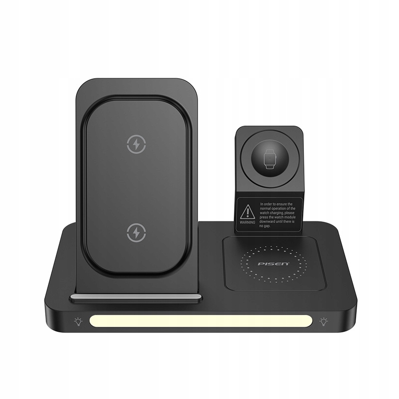 Ładowarka Indukcyjna Qi 3W1 Iphone Magsafe Apple Watch Airpods Usb-c Black
