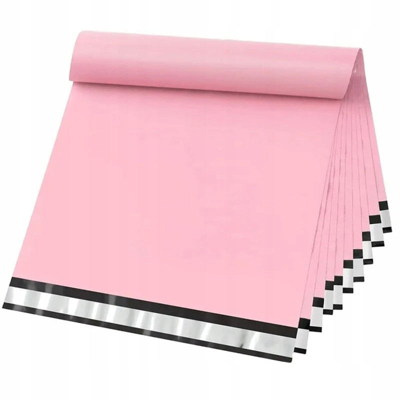 FOLIOPAKI KURIERSKIE Z RĄCZKĄ 400x500+70 różowe 50szt. Marka inny