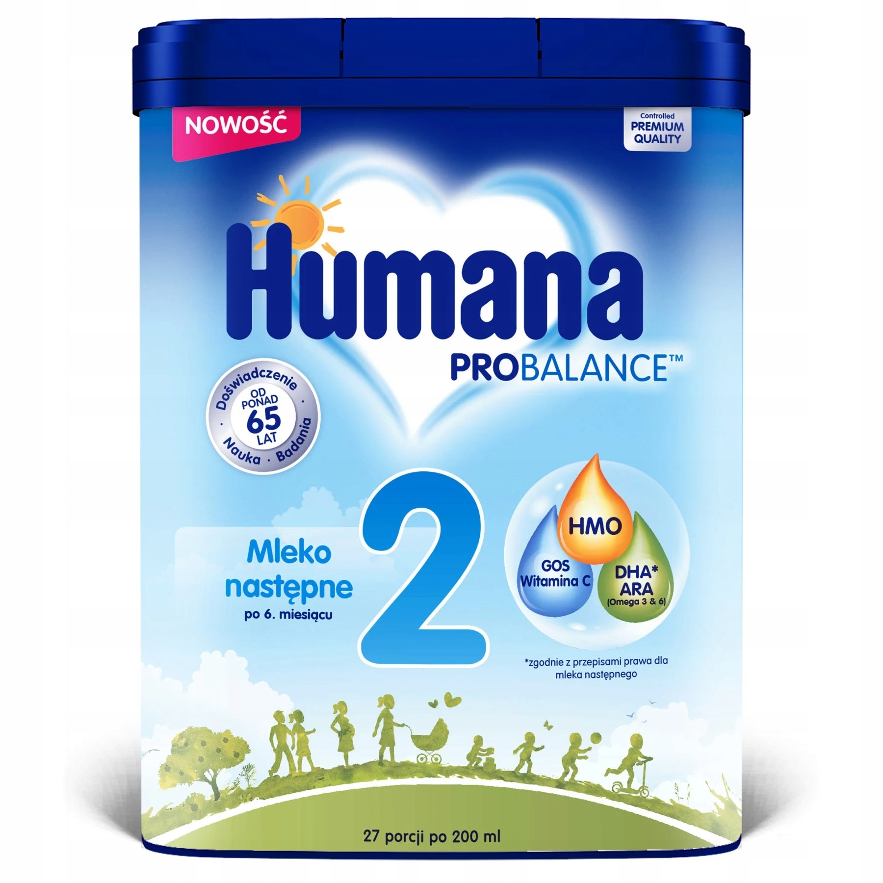 Humana 2 Mleko następne 750 g po 6 miesiącu
