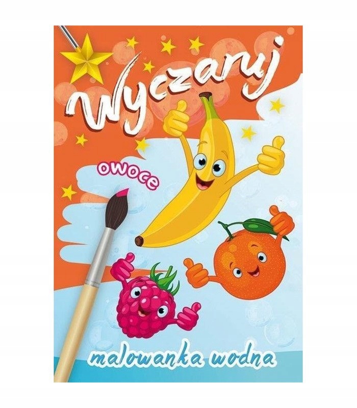 

Kolorowanka wodna wodne malowanie woda Owoce