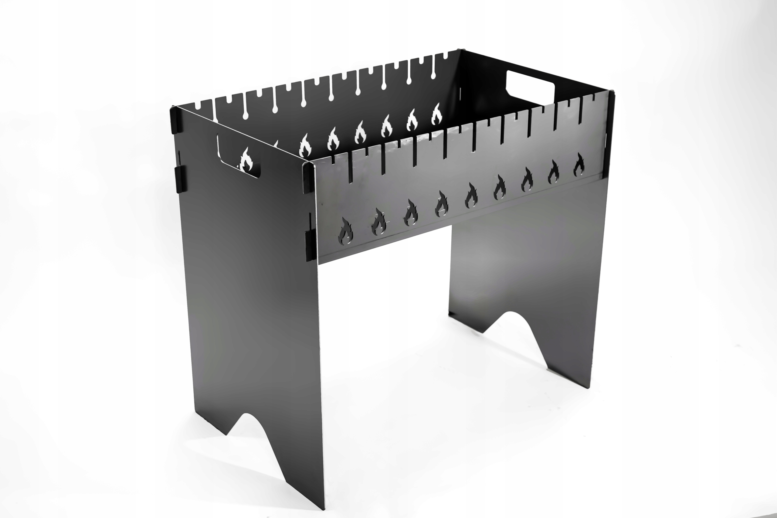 Mangal Grill Na 10 Szpikulców Węglowy Metalowy 2,5 mm Kompaktowy