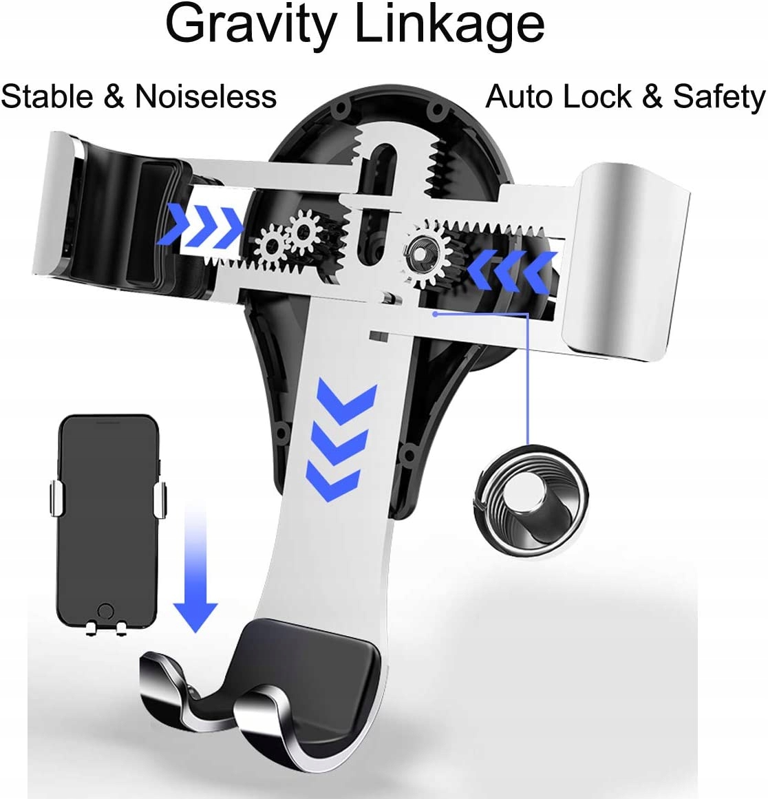 Uchwyt na telefon do Audi A3, grawitacja 360° Numer katalogowy producenta Ccheyongzhijia108